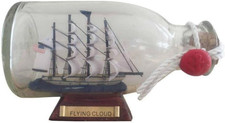 Hampton Nautical Flying Cloud Ship in a Glass Bottle, 5