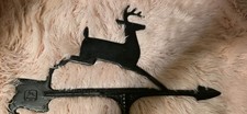 Vintage 1960's John Deere Landing Deere Wrought Iron Weather Vane picture