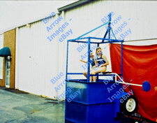1998 35mm Slide Girls in Dunking Booth #7605 picture