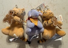 Gund Christmas Ornaments Tigger (2) and Eeyore (1) Gund Classic Pooh New picture