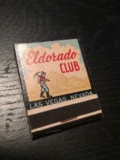 Vintage Las Vegas Matchbook 1947-51 Eldorado Club Unstruck Very Rare History picture