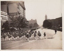 Shriners Parade Marching Band D.C. 1937 - Original Press Photo picture