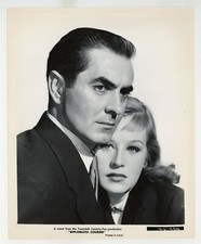 Tyrone Power, Hildegard Knef 1952 Portrait Photo 8x10 Diplomatic Courrier 10580 picture