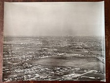 Vintage Photograph 11x14 Houston Texas Aerial suburbs development 1950s TX picture