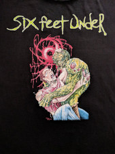 Six Feet Under, SIX FEET UNDER Revenge of the zombie Vtg Shirt BOT_342 picture