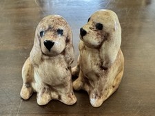 Vintage Cocker Spaniel Dog Salt and Pepper Shakers Blackfoot Idaho picture