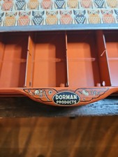 Vtg DORMAN PRODUCTS METAL TIN BOX BRAKE SPRING HARDWARE CABINET, Retro Owls, WOW picture