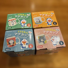 Suntory x Doraemon Mug Cup Set of 4 Designs Ceramic Japan Limited Rare picture