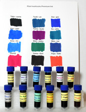 12 SAMPLE BOTTLES OF PILOT IROSHIZUKU FOUNTAIN PEN INK ~60ml OF INK ~ #PI6012A picture