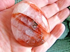 NEW STUNNING CHUNKY NATURAL SHIMMER HEMATOID QUARTZ CRYSTAL PALM STONE--51mm picture
