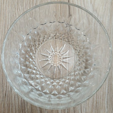 Vintage Arcoroc France Star Cut Clear Glass 4” Bowl Made In France (S2-1) picture