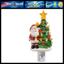 RAZ Imports Santa with Tree Night Light, 6.5-Inch, Multicolor picture