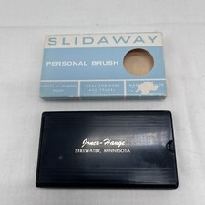 Slidaway Personal Brush By Twinco For Home And Travel Made In England Vintage picture