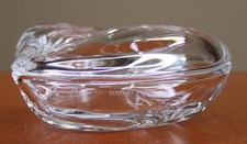 Tiffany & Co Signed Elsa Peretti Heart Shaped Crystal Trinket Box picture