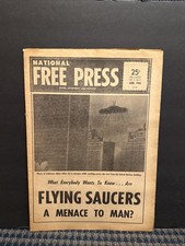 1966 June National Free Press Newspaper Flying Saucers A Menace to Man? VRN10F-1 picture