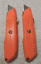 2pc STANLEY 10-179 ORANGE INTERLOCK UTILITY KNIFE