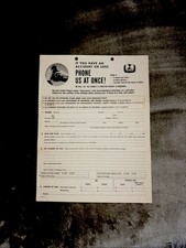 Allstate Insurance Vintage Accident Form Circa 1950’s - 1960’s picture