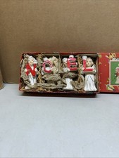 VTG Christmas Noel Choir Angel Candle Holders Commodore Japan Hand Painted READ picture