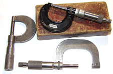 3 VINTAGE MICROMETERS STARRETT 436/1897 SLOCOMB/1902 BROWN & SHARPE B&S 1-2