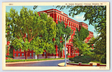 Chicago Heights IL Illinois St James Hospital 1930s-1940s Postcard picture