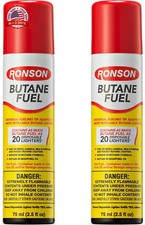 Butane Fuel Refill 75ml - Pack of 2 - Universal Lighter Fluid Refill for picture