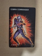 1982 Vintage G.I. JOE COBRA COMMANDER ROOKIE CARD GAME Action Figure Hasbro GI picture