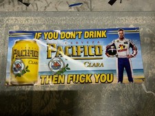 Pacifico Clara Banner 48x20 Beer Banner Man Cave Decor Garage Wall Flag Home Bar picture