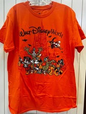 Walt Disney World Halloween 2026 3XL Orange T-Shirt Mickey Mouse and Friends picture