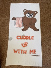 Vintage 60s 70s Beach Towel Promotion Terry Bear Cuddle Up With Me  picture
