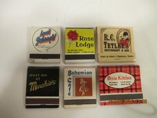 Six Vintage Omaha Matchbooks All Closed Locations picture