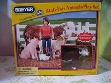 Breyer Stablemates 2010 State Fair Animals – NIB - with Bull, Sheep, Pig, Bunny picture