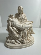 Pieta Sculpture Michelangelo Mary Jesus A. Santini Italy 7