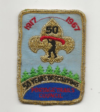PORTAGE TRAILS COUNCIL / 50th Anniversary  patch  - Boy Scout BSA A121 B55 picture