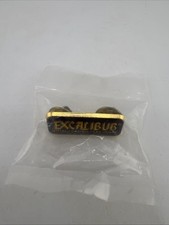 Vintage Excalibur Hotel Casino Las Vegas Metal Purple Enamel Lapel Hat Pin picture