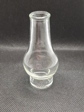Vintage Clear Glass Miniature Oil Lamp Chimney 3
