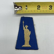 U.S. Military 77th Infantry Division Patch Insignia Lady Liberty Cut Edge picture