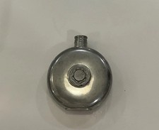Vintage Hip Flask English Pewter  picture