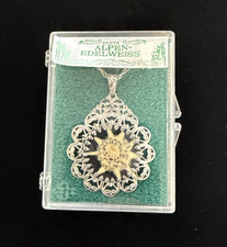 Vintage Edelweiss Necklace West Germany picture