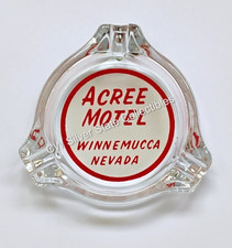 ca. 1950's Acree Motel sm. Tri Lobe Ashtray Winnemucca Nevada NV picture