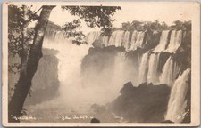 1930s IGUAZU FALLS Brazil / Argentina Photo RPPC Postcard Panorama View / Unused picture