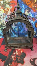 Gorgeous and Unique Vintage Ornate Moroccan Style Metal and Glass Candle Box picture