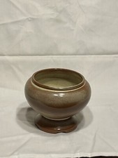 Frankoma Pottery 22S Beautiful Desert Gold Footed Bowl Pot Planter picture