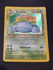 Pokémon TCG Venusaur Base Set 15/102 Holo Heavily Played picture