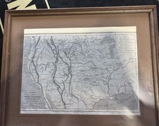 Framed French Map Print 
