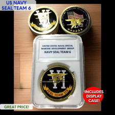 Seal Team 6 CHALLENGE COIN US NAVY NAVAL SPECIAL WARFARE DEVELOPMENT GROUP RARE picture