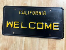 1968 California Governor’s Conference Welcome License Plate Ronald Reagan picture