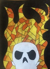 Hand Drawn Original Ghost Rider Illustration By Servando Esquer picture