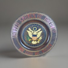 United States of America In God We Trust Wood Tray/Plate 19.5” Americana Folk picture