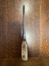Vintage/Antique Flat Head Slotted Screwdriver Wood Handle Shank Heavy picture