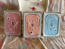 Vintage Russ Berrie Hand Painted Ceramic Switch Plate Wall Decor picture